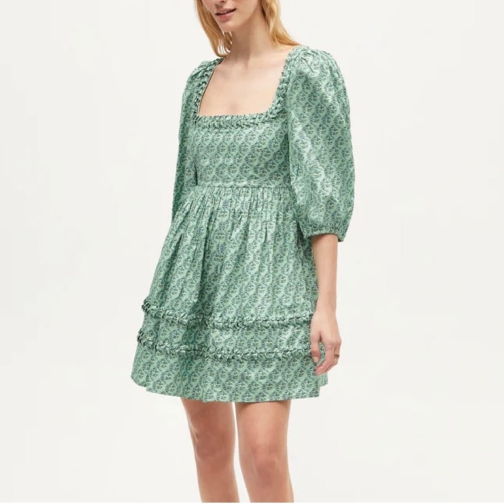 RHODE Daya dress in Jawahar Garden Mint Mini 0